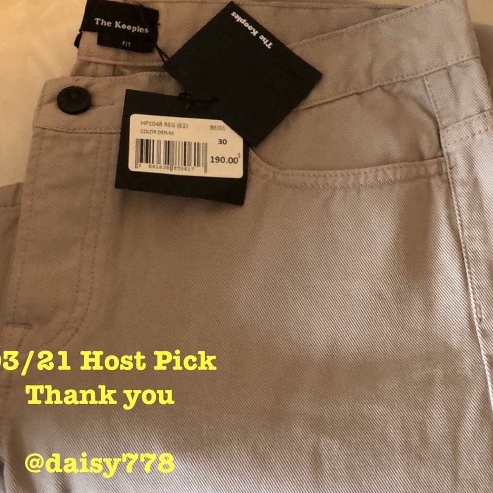 The Kooples Mens Fit button up jeans sz 30” New!
